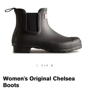 Hunter Women's Original Black Chelsea Boots